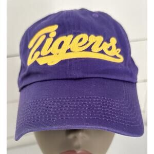 LSU Tigers Hat Cap Nike Script Purple Strapback Adjustable Adult OSFM